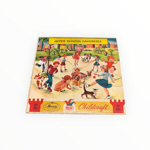 Vintage Childcraft After School Favorites Vinyl LP Wing Children's Lullaby Black
